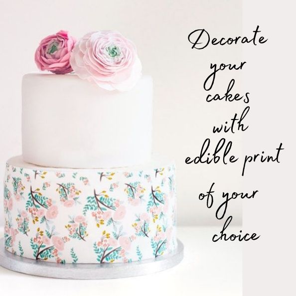 Edible Image Topper Cake | Pretty Damn Cute Kustom Cakes