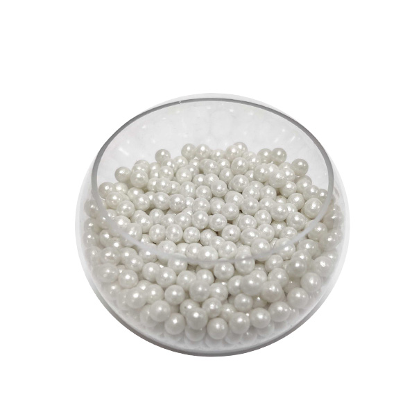 CONFETTI Pearlized White Sugar Pearls 4 mm - Greens International