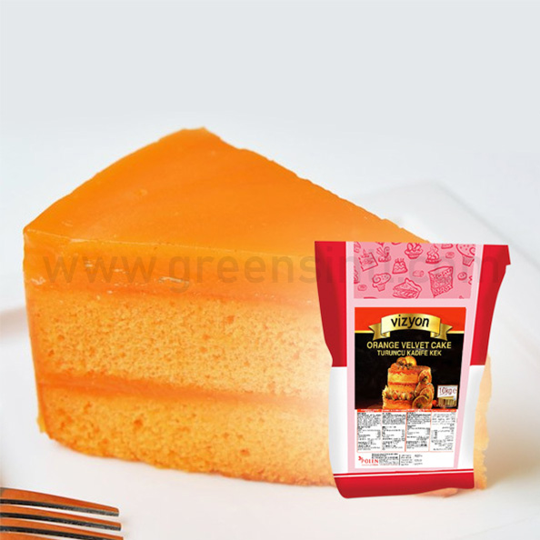 Orange Velvet Cake with Creamy Chocolate Buttercream Frosting