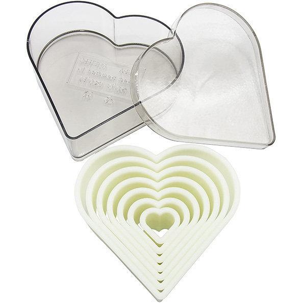 Heart-shaped pasta cutter set - 7 pieces - Martellato